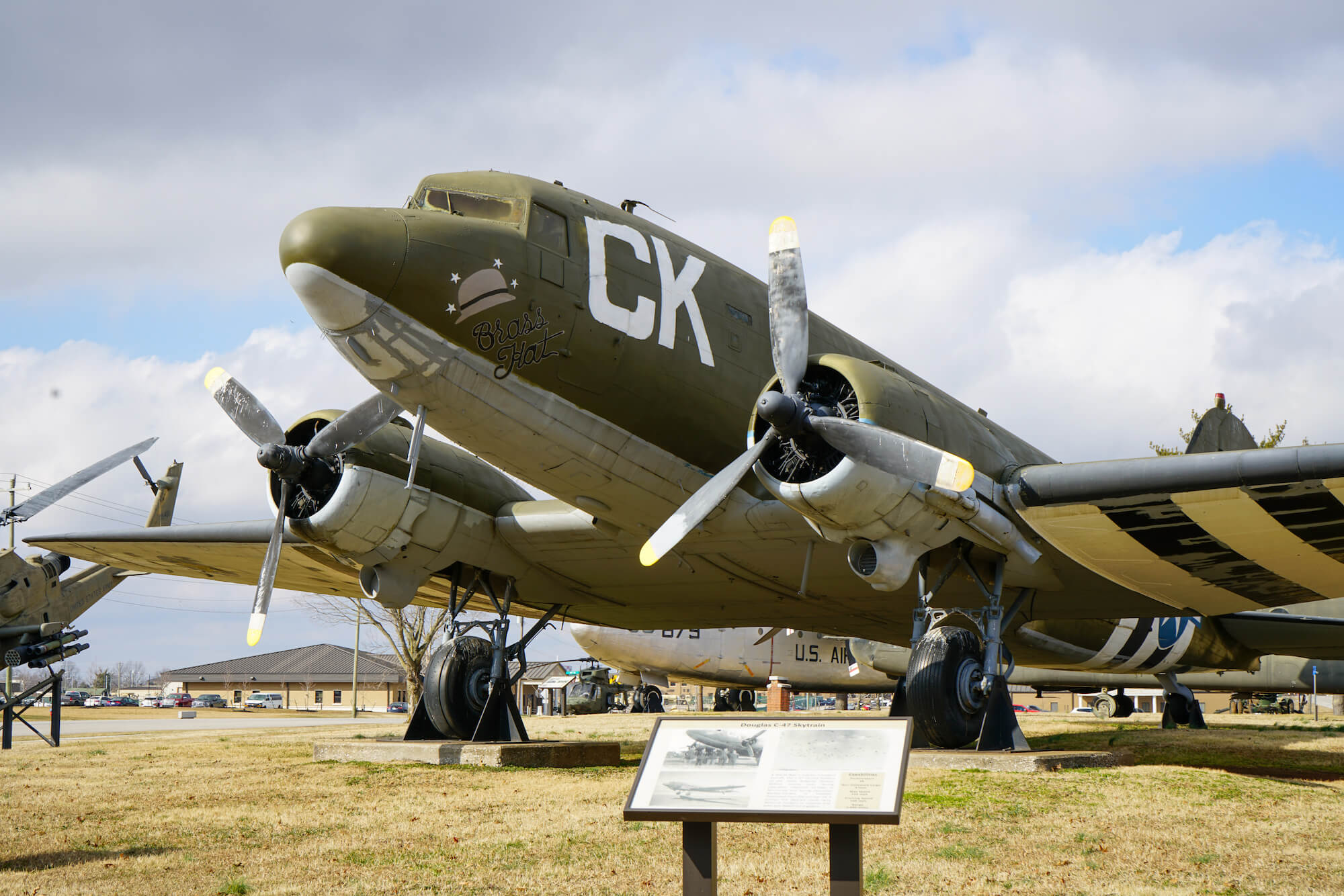 “Brass Hat”—a fully restored C-47 aircraft at Fort Campbell in KY