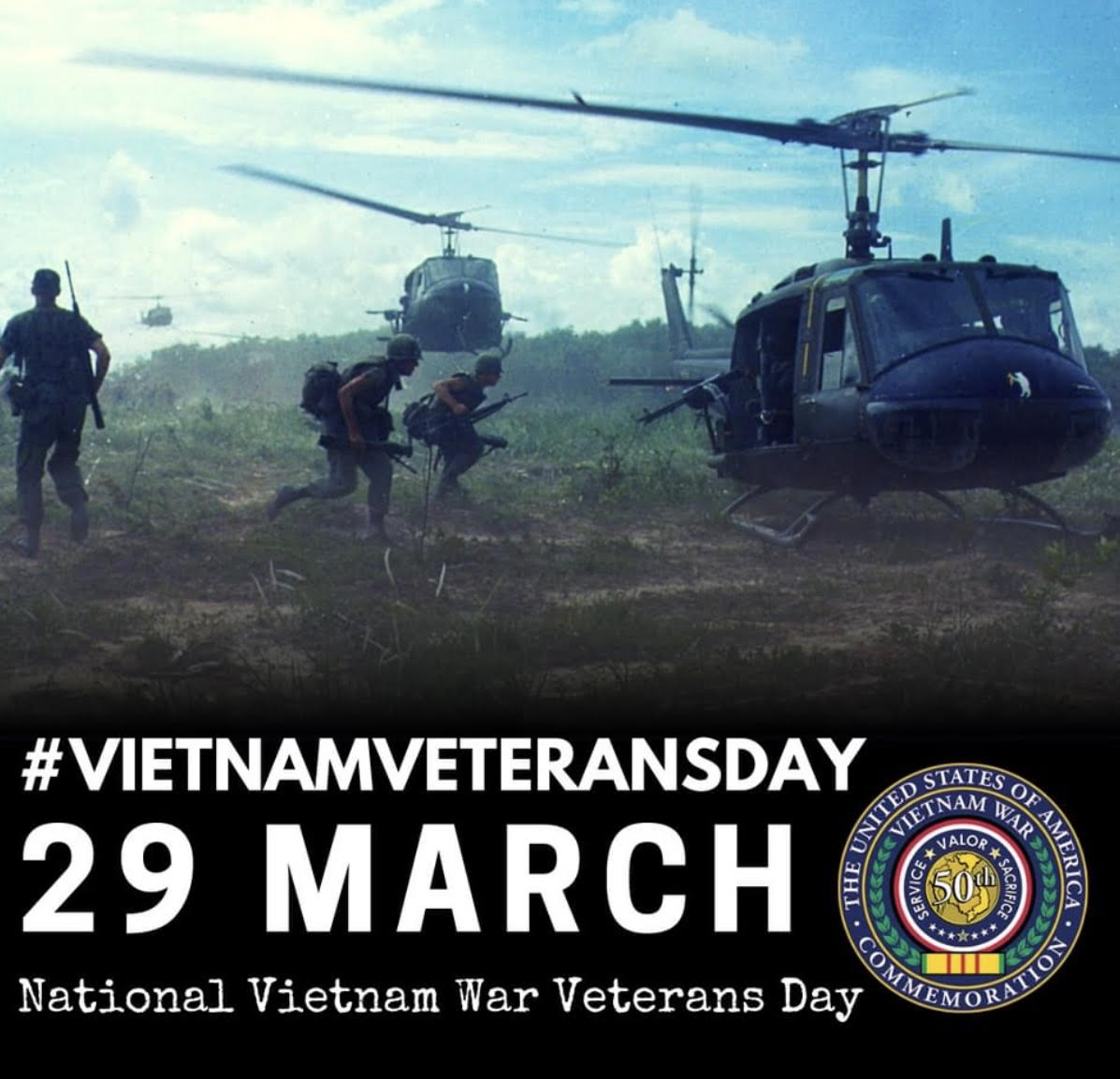 Memorial post for Vietnam Veteran's Day 2022